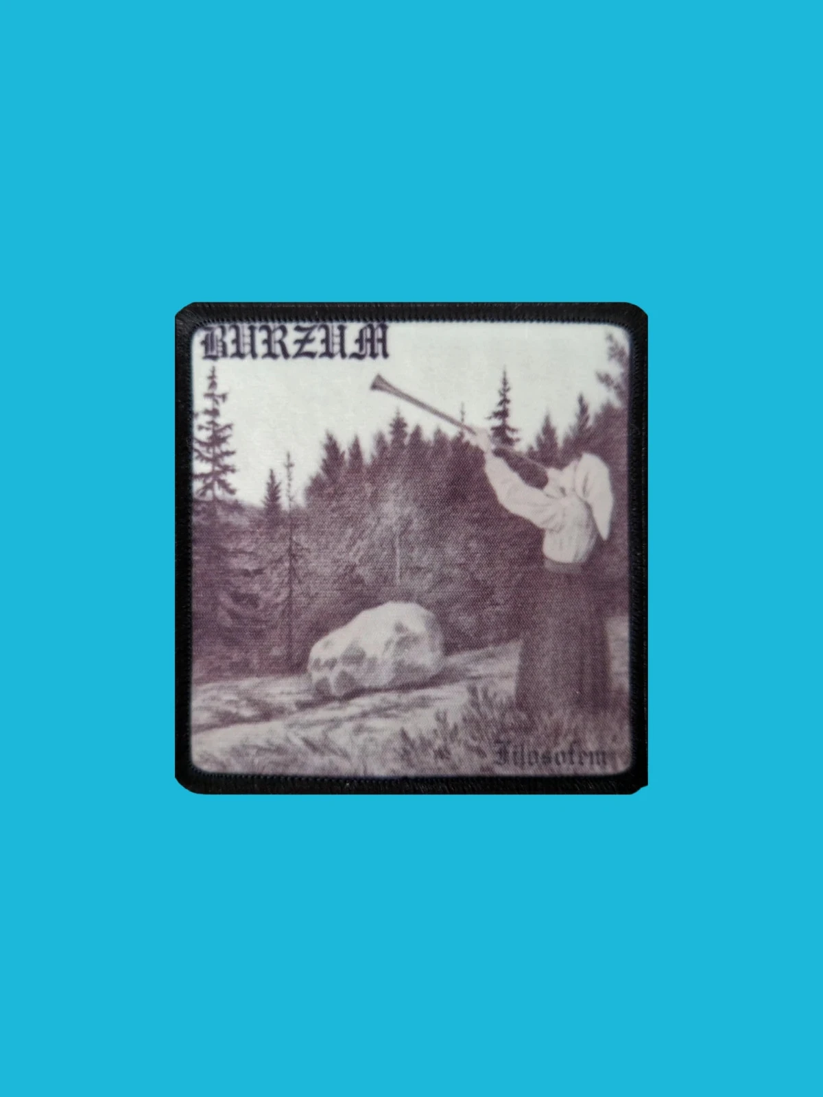 Patch Burzum - Filosofem - Imprimé - Carré de 7,5 x 7,5 centimètres